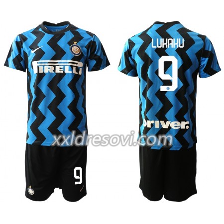 Inter Milan Romelu Lukaku 9 Domaći Dječji Komplet Dresovi za Nogomet 2020-2021 (+ kratke hlače)